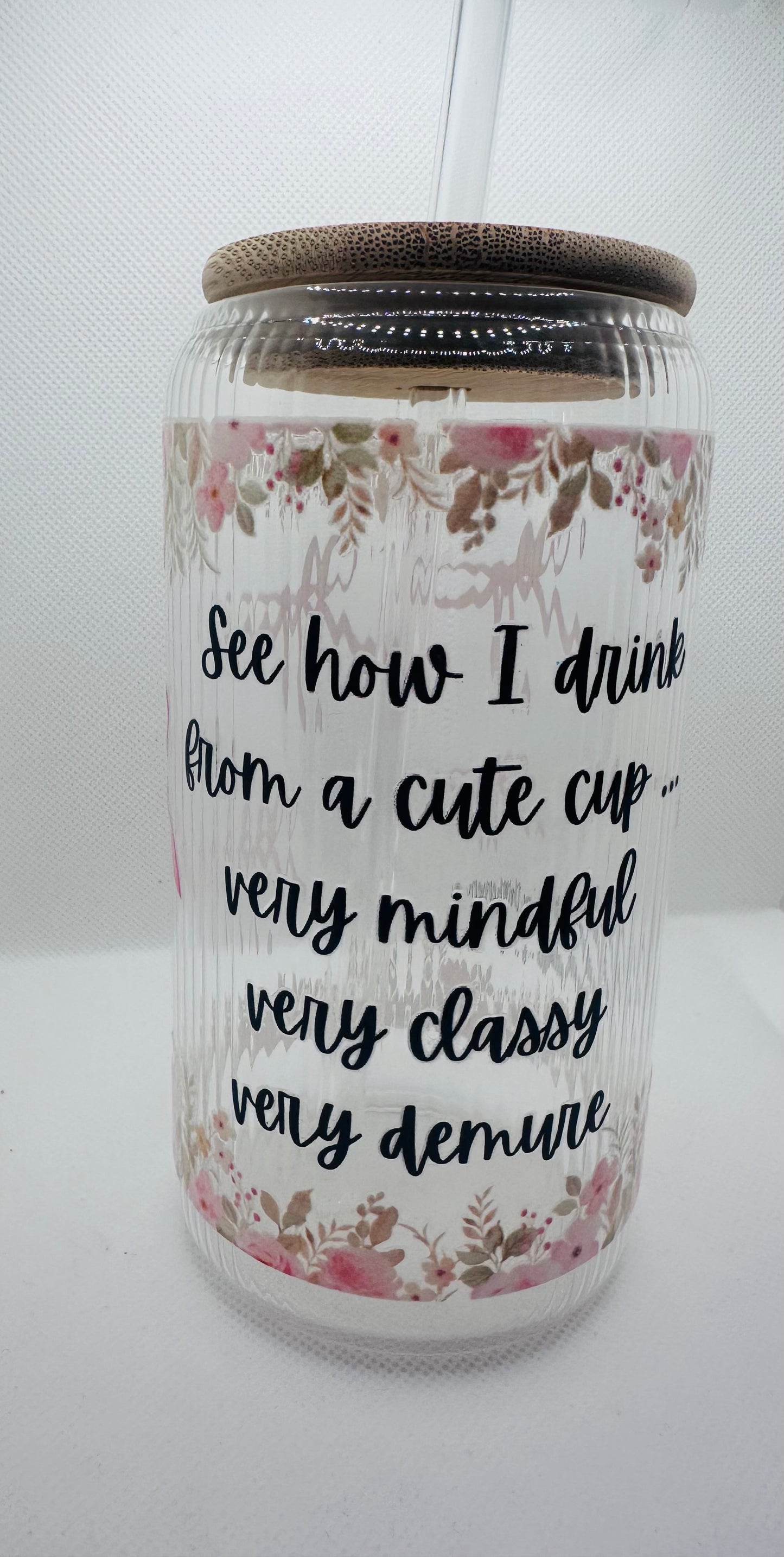 Very Demure Glass Cup